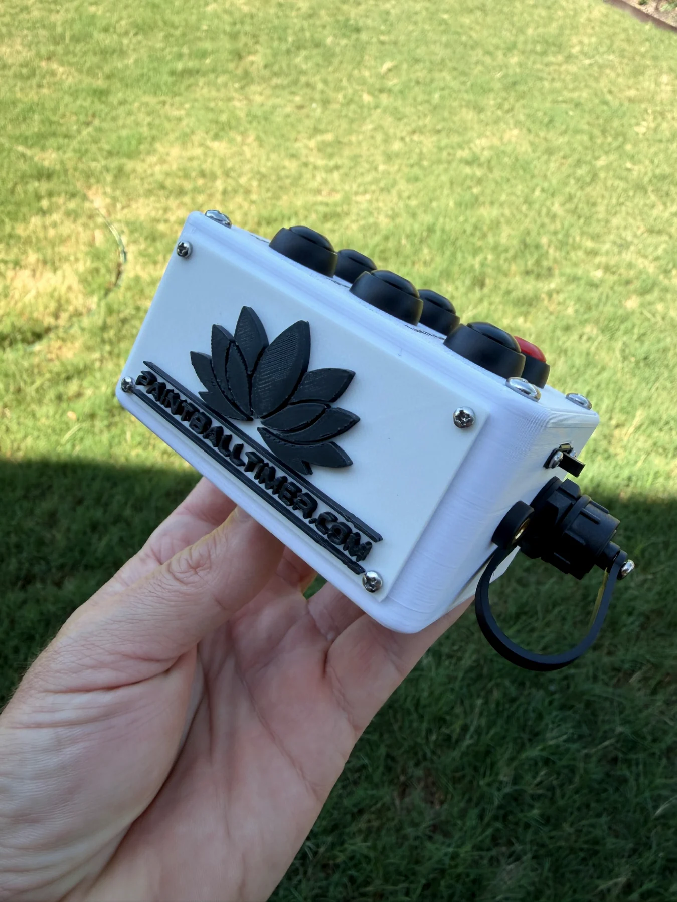 PaintballTimer.com branding on the PT-Core enclosure